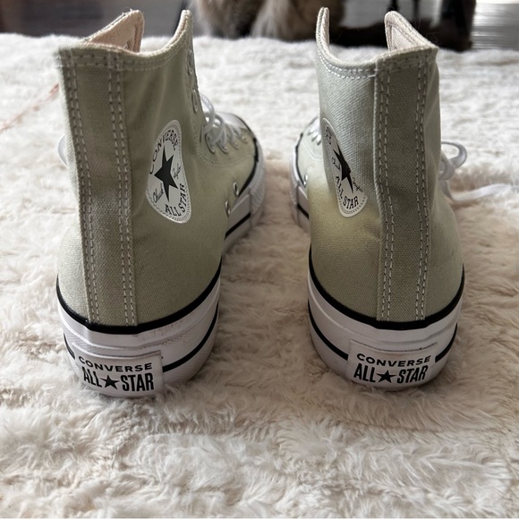 Mint Green Converse All Star High Tops - Picture 5 of 7